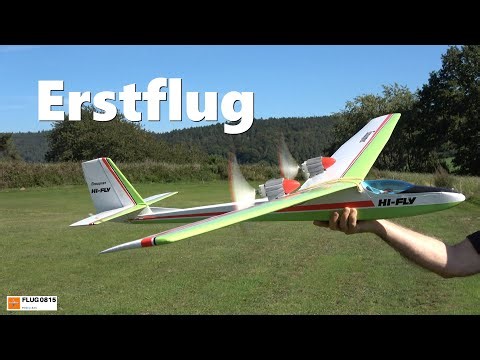 Graupner HI-FLY Twin Motor First flight after restoration