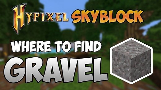 How to get gravel in Minecraft Hypixel Skyblock