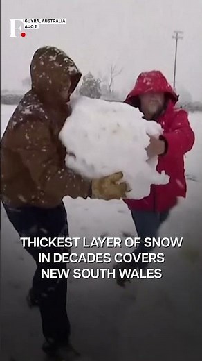 WATCH: Rare Snowfall Hits Eastern Australia | Subscribe to Firstpost | N18G