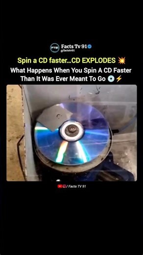 What Happens If You Spin a CD Too Fast ⏩😯