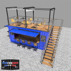 [Hot Item] China Popular Folding Cafe Container Coffee Shop 20FT 40FT Container Restaurant Luxury Shipping Container Bar with Kitchen