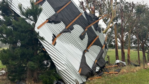Canterbury storms rip roof off Oxford home as winds hit 150km/h