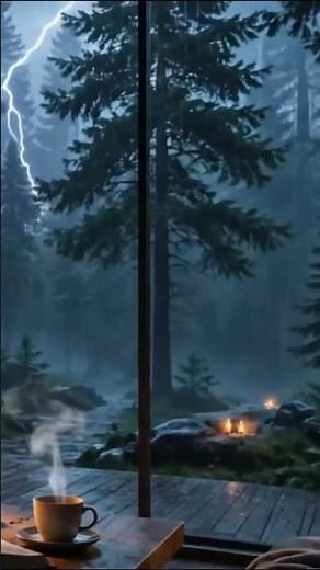 🌧️ LLUVIA RELAJANTE PARA DORMIR PROFUNDAMENTE | SONIDO DE LLUVIA Y TRUENOS #deepsleep #rainsounds