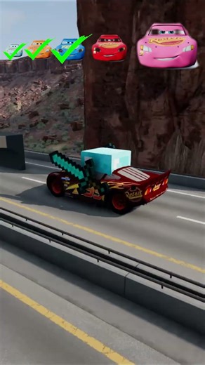 BIG VS SMALL MCQUEEN! MYSTERY TUNNEL CHALLENGE! 🎡