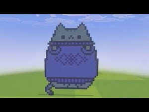 Minecraft Pixel Art: Pusheen Tutorial