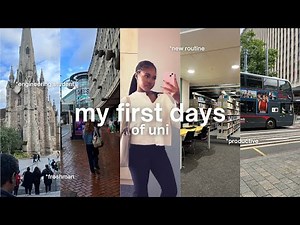 my first days of uni| realistic freshman vlog