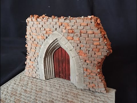 Diorama ideas "ruined church". 1/35 scale scratch build modelling.
