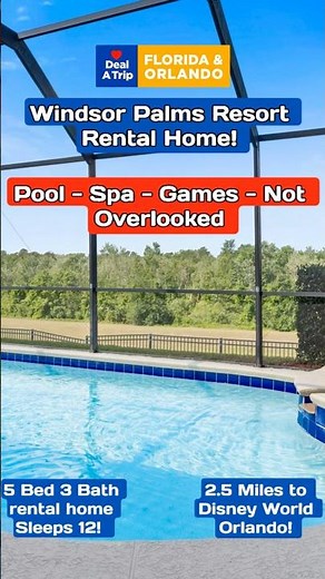 Windsor Palms Resort 5 Bed 3 Bath Vacation Rental Home with Pool in West Kissimmee, Orlando, Florida