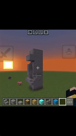 🗿 Minecraft Villager Statue | Survival World Build 🧑‍🌾#short #minecraft #minecraftbuilding