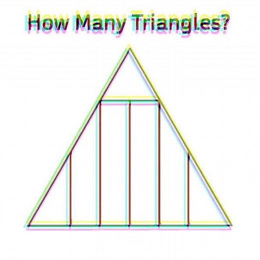 How many triangles 📐 #triangle #geometry #maths #mathematics #math
