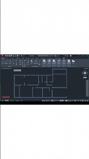 Autocad Trick: How to erase duplicate lines #autocad #autocadblocks#autocadinterface #tutorial#vira