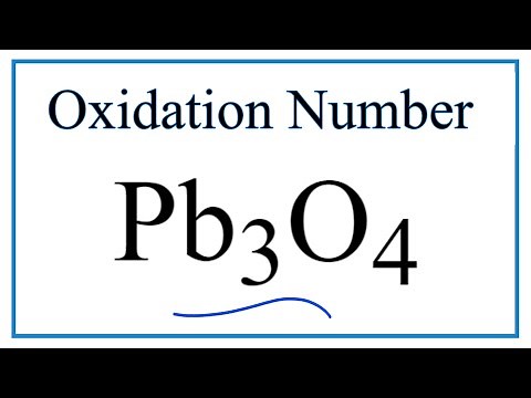 How to find the Oxidation Number for Pb in Pb3O4