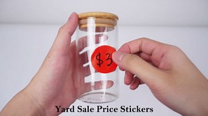 Round Stickers Yellow 3/4 Inch Circle Labels with Color Coding Dot Sticker Waterproof Removable Roll of 1000 PCS