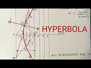 HYPERBOLA | Engineering Graphics Using ROLL ON scale