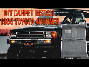 1st gen 4runner interior mod! DIY Carpet installation