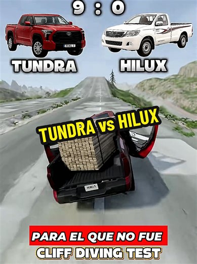 ¿Lujo americano o robustez japonesa? 🚛 Pusimos a prueba la Toyota Tundra y la Toyota Hilux en el Cliff Diving Test de BeamNG.drive. Analizamos por qué una se dobla como papel mientras la otra sigue pidiendo más. La física detrás del chasis TNGA-F vs. el legendario bastidor de la Hilux explicado en menos de 3 minutos. ¡El ganador es indiscutible! 🥇#BeamNGDrive #ToyotaHilux #ToyotaTundra #CrashTest #ingenieriaautomotriz