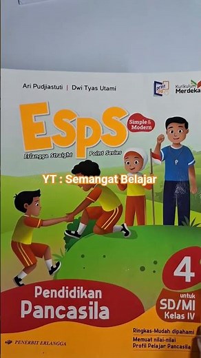 ESPS Pancasila Education textbook Merdeka Curriculum grade 4 #semangatbelajar #merdekacurriculum ...