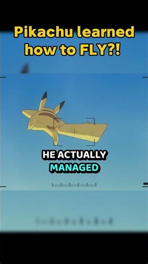 How Pikachu Actually Learned to FLY ⚡️ #pokemon #shorts