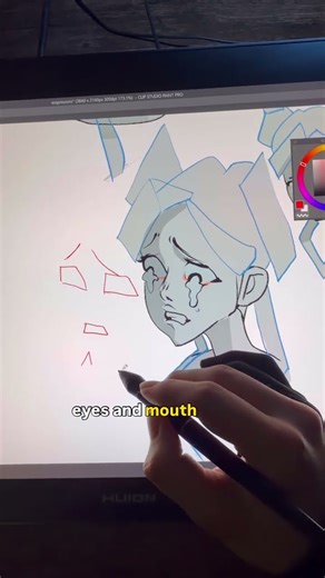 Shape expressions😏👌🏻 #arttutorial #digitalartist #faceexpressions #characterdesign #comicartist