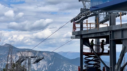 Big Sky Resort works to wrap up new gondola construction ahead of ski season