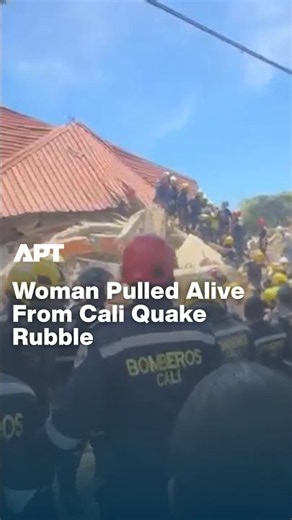 Rescuers Pull Woman Alive From Cali Rubble After Deadly Colombia Earthquake | APT
