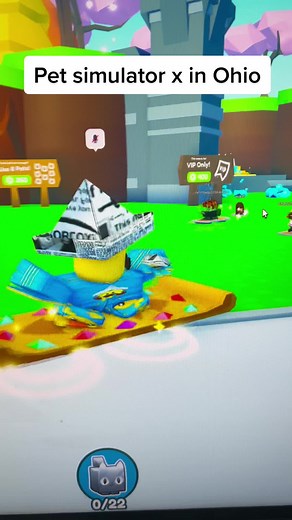 Pet simulator x in Ohio #fyp #roblox #robloxfyp #robloxtiktok #petsimulatorx