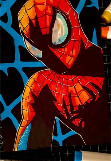 Drawing the Amazing Spider-Man with Markers