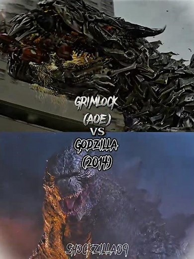 Godzilla (2014) vs Grimlock (Bayverse) |#godzilla2014 #transformersageofextinction