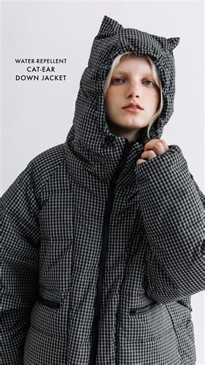 WCJ on Instagram: "【先行予約5%OFF】 WCJオンラインストアにて発売 プロフィールTOPのURLよりご覧ください。 【撥水】猫耳ダウンジャケット(Ivory/Pink/Purple/Check/Black) ¥38,500(税込)→¥36,575(税込) 10月中旬発送予定 9/25(THU)12:0 #WCJ #comingsoon"