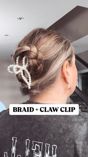 I had to try this claw clip wrapped braid hairstyle for myself and am loving it more than I thought I would! If your hair is longer than mine, wrap the braid around twice 💛 Save for later! . Hi friends, l’m Pille! ☀️Think of me as your virtual hair bestie here to help you easily style, grow and strengthen your hair so you can fall in love with it again! Drop HAIR GOALS below for a FREE hair consult where l’ll make a personalized haircare regimen and routine recommendation for you specific to yo