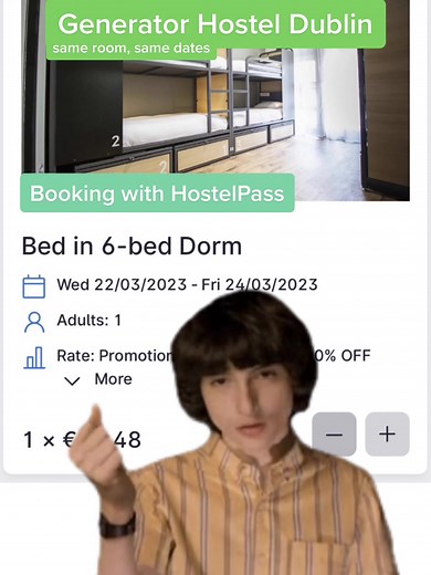 Just in time for St. Patrick’s day ☘️ Generator hostel in Dublin is one of the hundreds of hostels (not to mention travel experiences, tours, and more) where HostelPass will make you feel like you’ve found a pot of gold 🌈🍯 and save you some serious spending money on your trip. Your summer travels just got a whole lot sweeter (and cheaper) 🤑 You’re welcome 😉 #budgettravel #solotravel #hostellife #hostelpass #hostels #summertravel #travelhack #fyp #viral