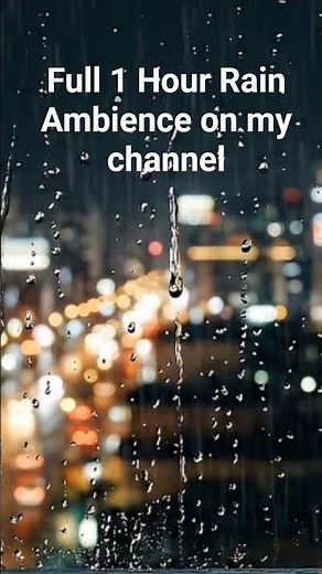 Rain on Window 🌧 City Night Ambience 4K | Relaxing Tv Background