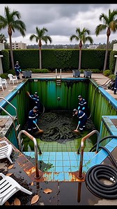 From black toxic pool to crystal blue luxury swim | Luxify Spaces