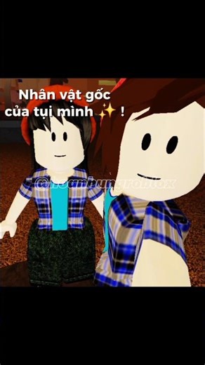 Nhân vật gốc của Nhung và Hoa.. và ở một phiên bản khác trong Roblox 😳✨️✌️!
