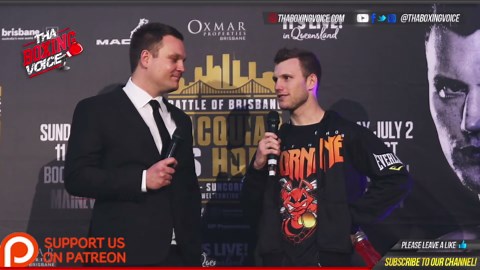 Ben Damon interviews Jeff Horn post weigh in