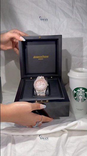 🔥 Iced-Out AP Watch Unboxing | Custom Audemars Piguet by Swan Diamond #diamond #luxurywatch #watch