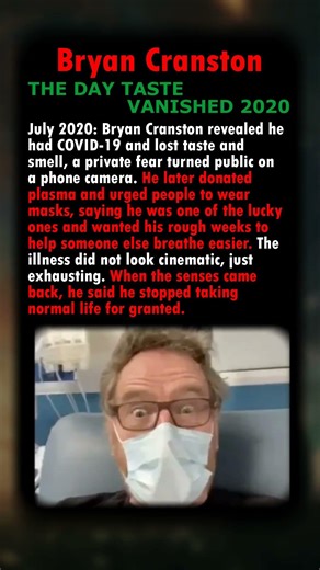 Bryan Cranston’s COVID Battle: The Day Taste and Smell Vanished in 2020