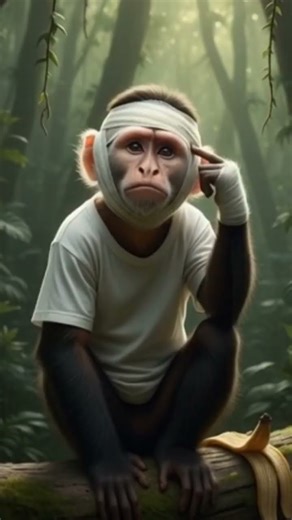 True Friends Always Help! 🐒🤕❤️ Monkey Friendship Story #cartoon #trending #animation #monkey