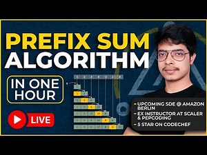 What is prefix sum? 🔥| Master class on Prefix Sum! | 1D, 2D Prefix Sum | Algorithm Insights - SK Sir