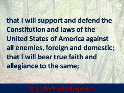 U.S. Oath of Allegiance - Hear and Read the Full Text