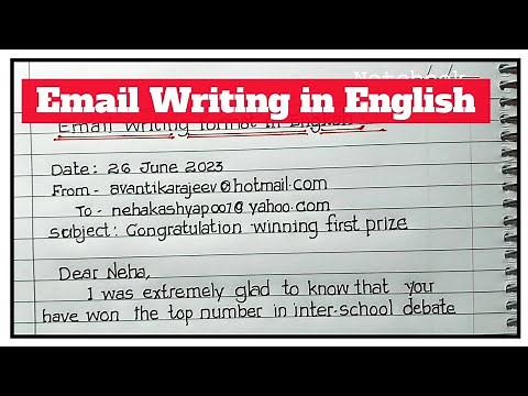 Email writing format in English | email writing format in english class 11 | How to write an email