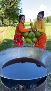 253K views · 1.7K reactions | How to cook coconut recipe | Primitive Art | Facebook