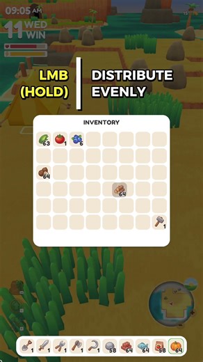 Minecraft-like advanced inventory controls #gamedev #devlog #gamedevblog
