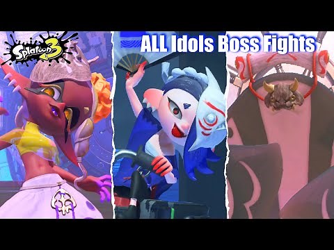 Splatoon 3 - All Deep Cut Boss Fights (Frye, Shiver & Big Man)