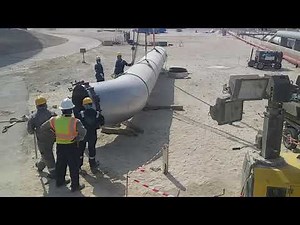 How to Rotate a pipe spool with elbow and load balancing/terex demag