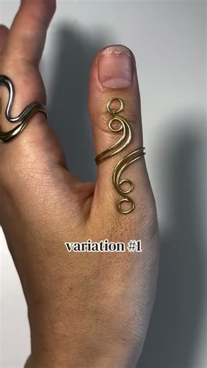 4 different wire-wrapped ring variations in one tutorial which ones your favorite?#diyjewelry #diy