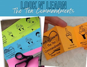 Ten Commandments Craft: Kids Memory Game, Accordion Fold (PDF Download) - Etsy