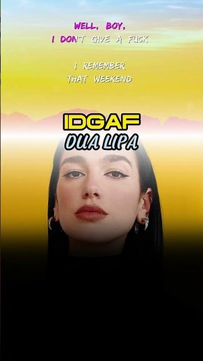 Dua Lipa - IDGAF (Karaoke Version) | Best Music 2023