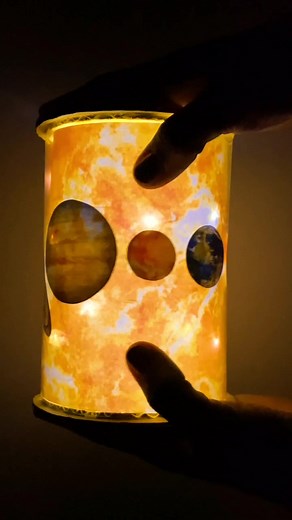 DIY Solar System Night Lamp Craft for Kids