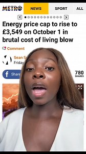 4.6K views · 18 reactions | It's official. Ofgem has today confirmed the level of the long-expected energy price cape rise due to come into force on October 1, putting even more stress on people during the cost of living crisis. Here's what we know  | Metro | Facebook